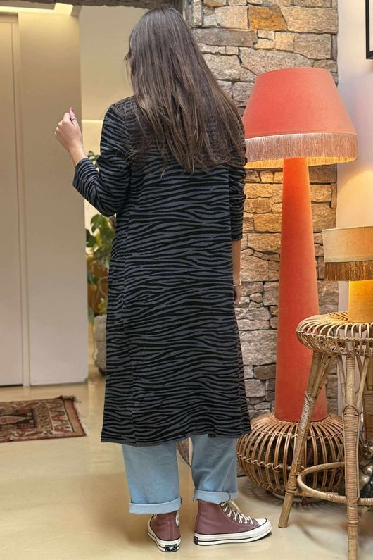 Darling Knit Trench Graphite